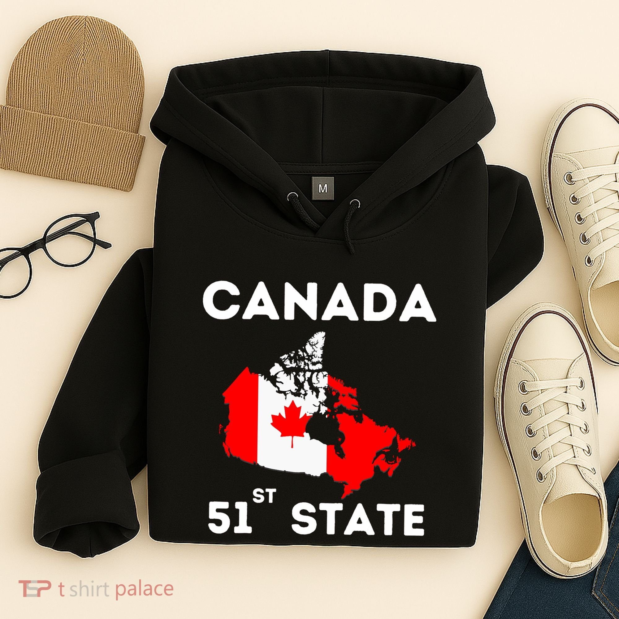 O Canada 51st State Funny Trump Canada Meme Hoodie
