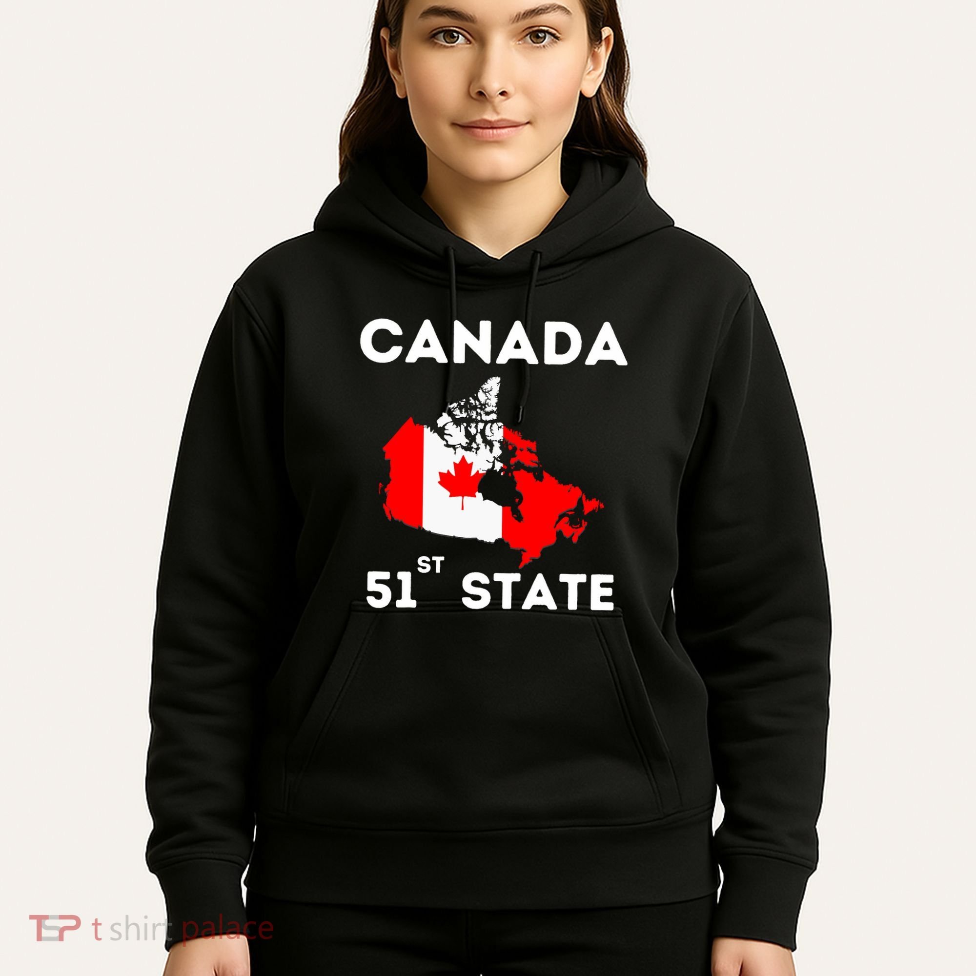 O Canada 51st State Funny Trump Canada Meme Hoodie