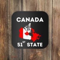 O Canada 51st State Funny Trump Canada Meme Coaster thumb 0