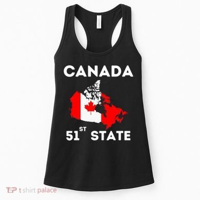 O Canada 51st State Funny Trump Canada Meme Women's Tank Top