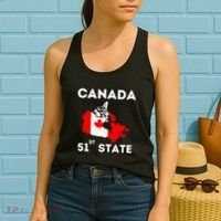 O Canada 51st State Funny Trump Canada Meme Women's Tank Top thumb 2