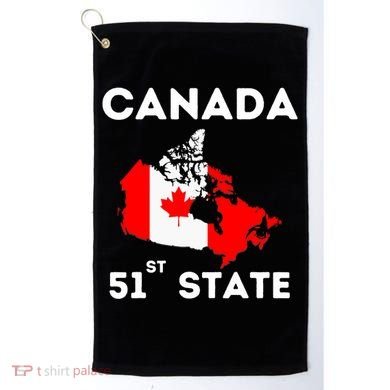 O Canada 51st State Funny Trump Canada Meme Golf Towel