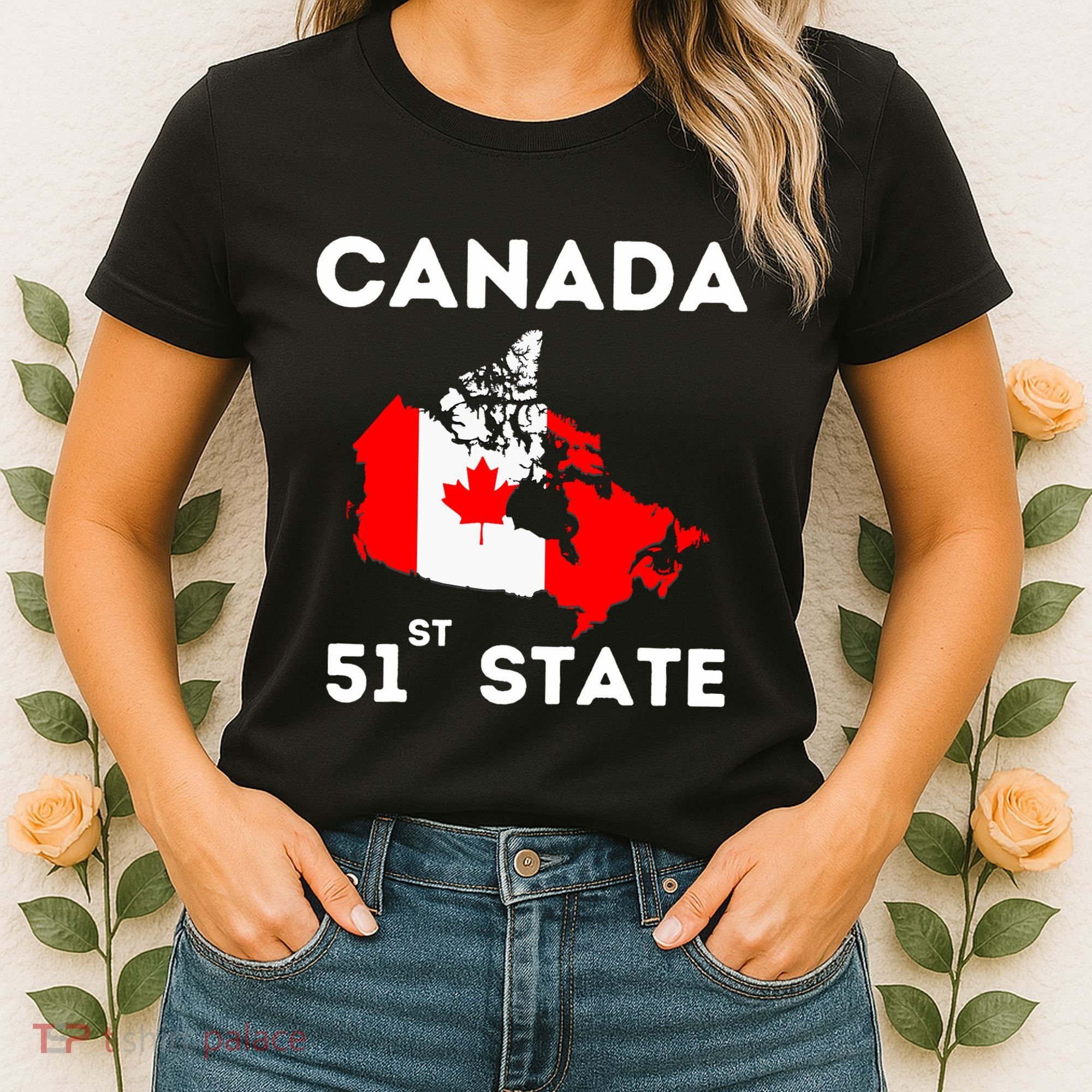 O Canada 51st State Funny Trump Canada Meme Women's T-Shirt