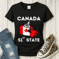 O Canada 51st State Funny Trump Canada Meme Women's T-Shirt thumb 3