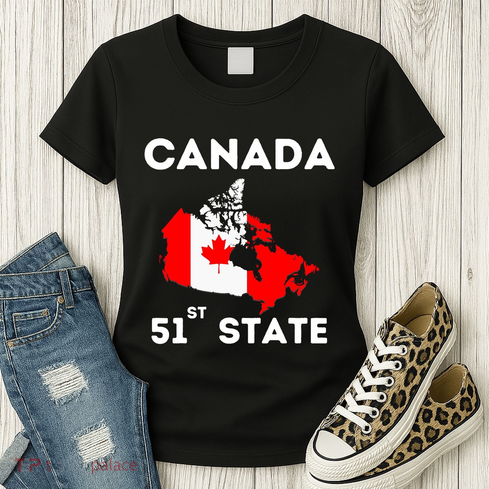 O Canada 51st State Funny Trump Canada Meme Women's T-Shirt