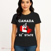 O Canada 51st State Funny Trump Canada Meme Women's T-Shirt thumb 4
