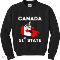 O Canada 51st State Funny Trump Canada Meme Kids Sweatshirt thumb 0