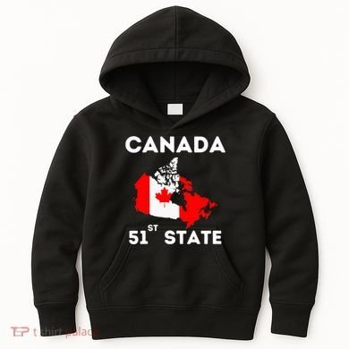 O Canada 51st State Funny Trump Canada Meme Kids Hoodie