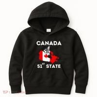 O Canada 51st State Funny Trump Canada Meme Kids Hoodie thumb 0