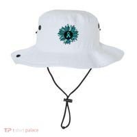 Ovarian Cancer Awareness Sunflower Teal Ribbon Leopard Bucket Hat thumb 0