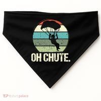 Oh Chute as a Funny Skydiving USA-Made Doggie Bandana thumb 0
