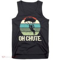 Oh Chute as a Funny Skydiving Tank Top thumb 0