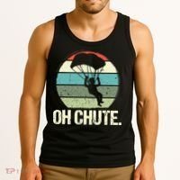 Oh Chute as a Funny Skydiving Tank Top thumb 3