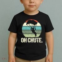 Oh Chute as a Funny Skydiving Toddler T-Shirt thumb 2