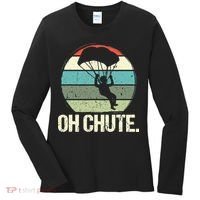 Oh Chute as a Funny Skydiving Women's Long Sleeve Shirt thumb 0