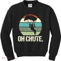 Oh Chute as a Funny Skydiving Kids Sweatshirt thumb 0