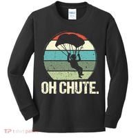 Oh Chute as a Funny Skydiving Kids Long Sleeve Shirt thumb 0