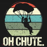Oh Chute as a Funny Skydiving Kids Long Sleeve Shirt thumb 2