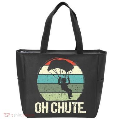 Oh Chute as a Funny Skydiving Tote Bag