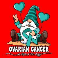Ovarian Cancer Awareness Santa Hat thumb 1