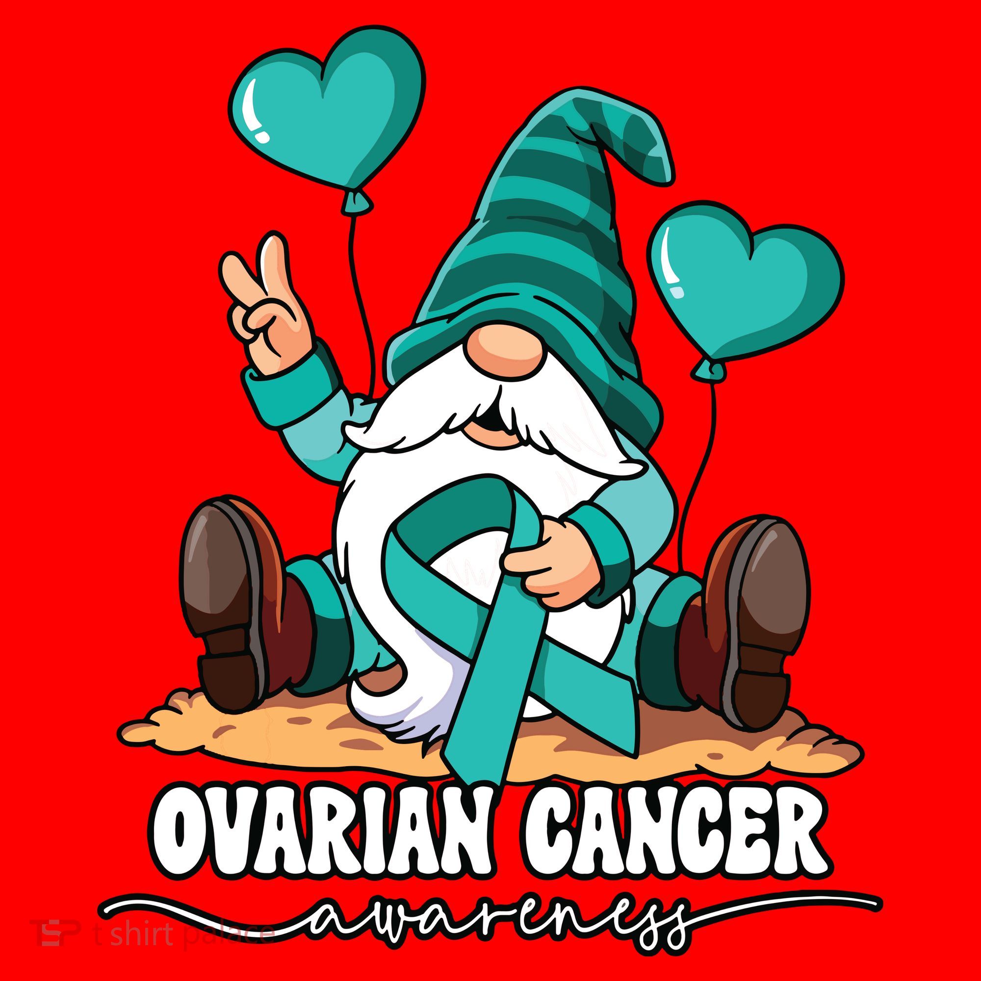 Ovarian Cancer Awareness Santa Hat