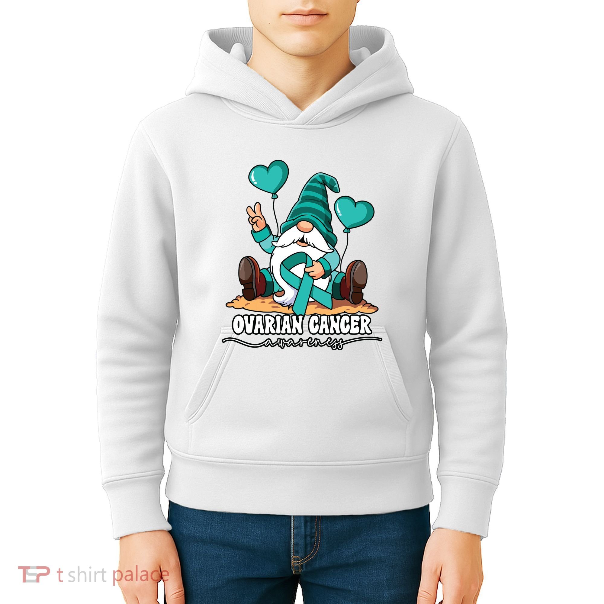 Ovarian Cancer Awareness Kids Hoodie