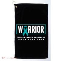 Ovarian Cancer Awareness Gift Ovarian Cancer Warrior Cool Gift Golf Towel thumb 0