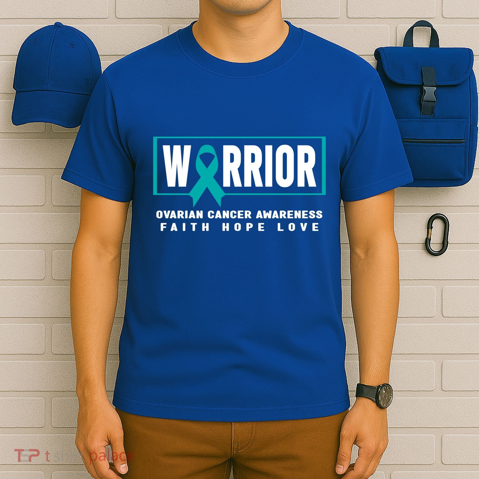 Ovarian Cancer Awareness Gift Ovarian Cancer Warrior Cool Gift T-Shirt