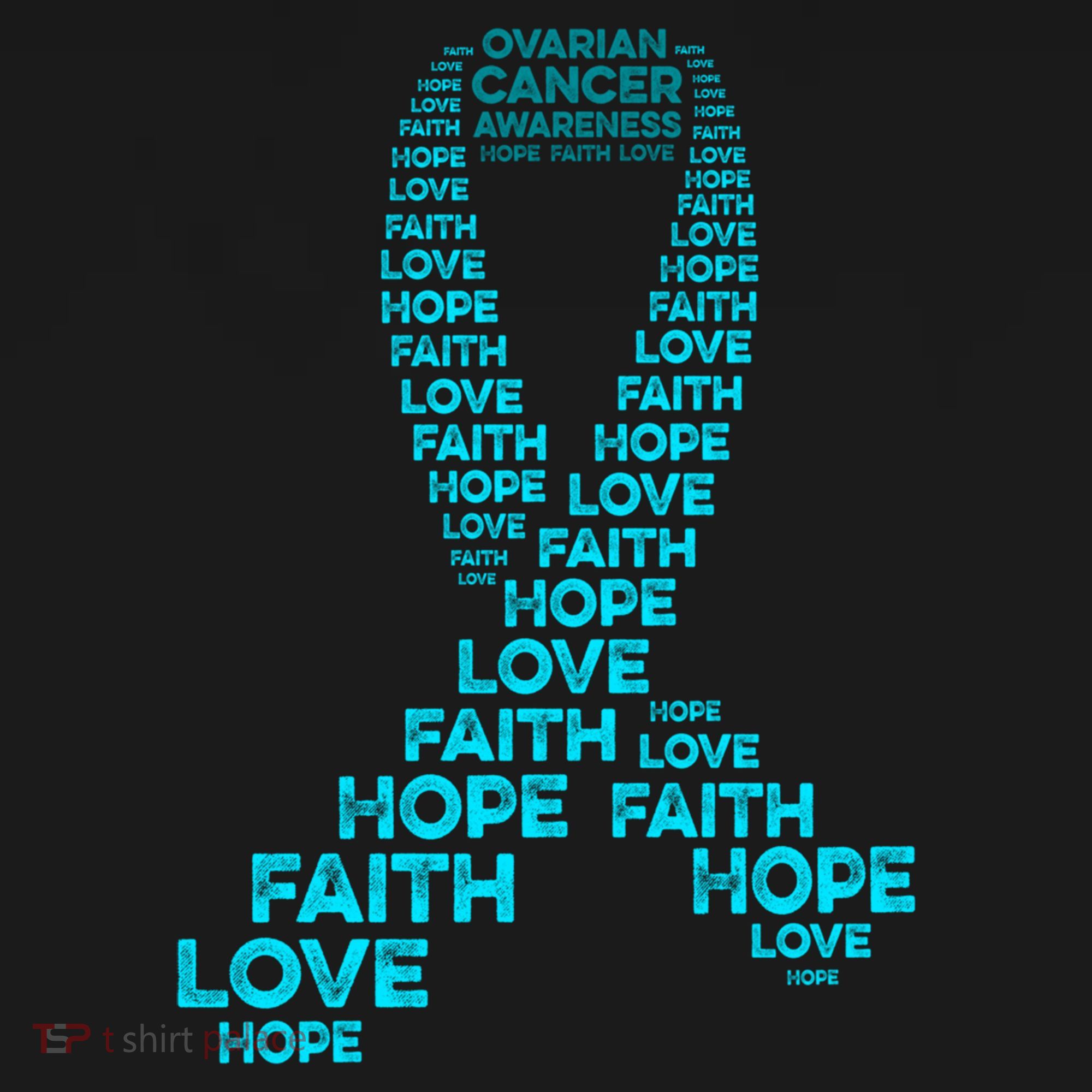 Ovarian Cancer Awareness Hope Faith Love Teal Ribbon Warrior Funny Gift Women's Hoodie