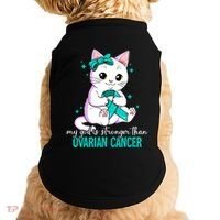 Ovarian Cancer Awareness Gift Doggie Tank thumb 0