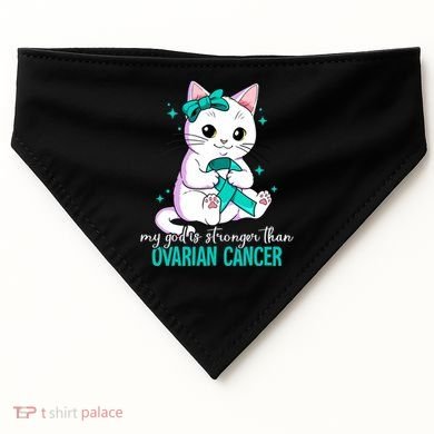 Ovarian Cancer Awareness Gift USA-Made Doggie Bandana