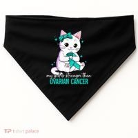 Ovarian Cancer Awareness Gift USA-Made Doggie Bandana thumb 0
