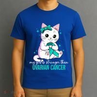 Ovarian Cancer Awareness Gift T-Shirt thumb 3