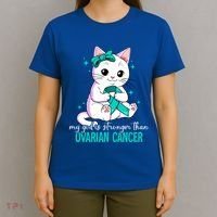 Ovarian Cancer Awareness Gift T-Shirt thumb 4