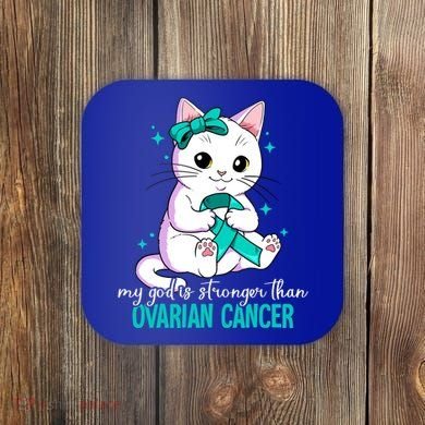 Ovarian Cancer Awareness Gift Coaster