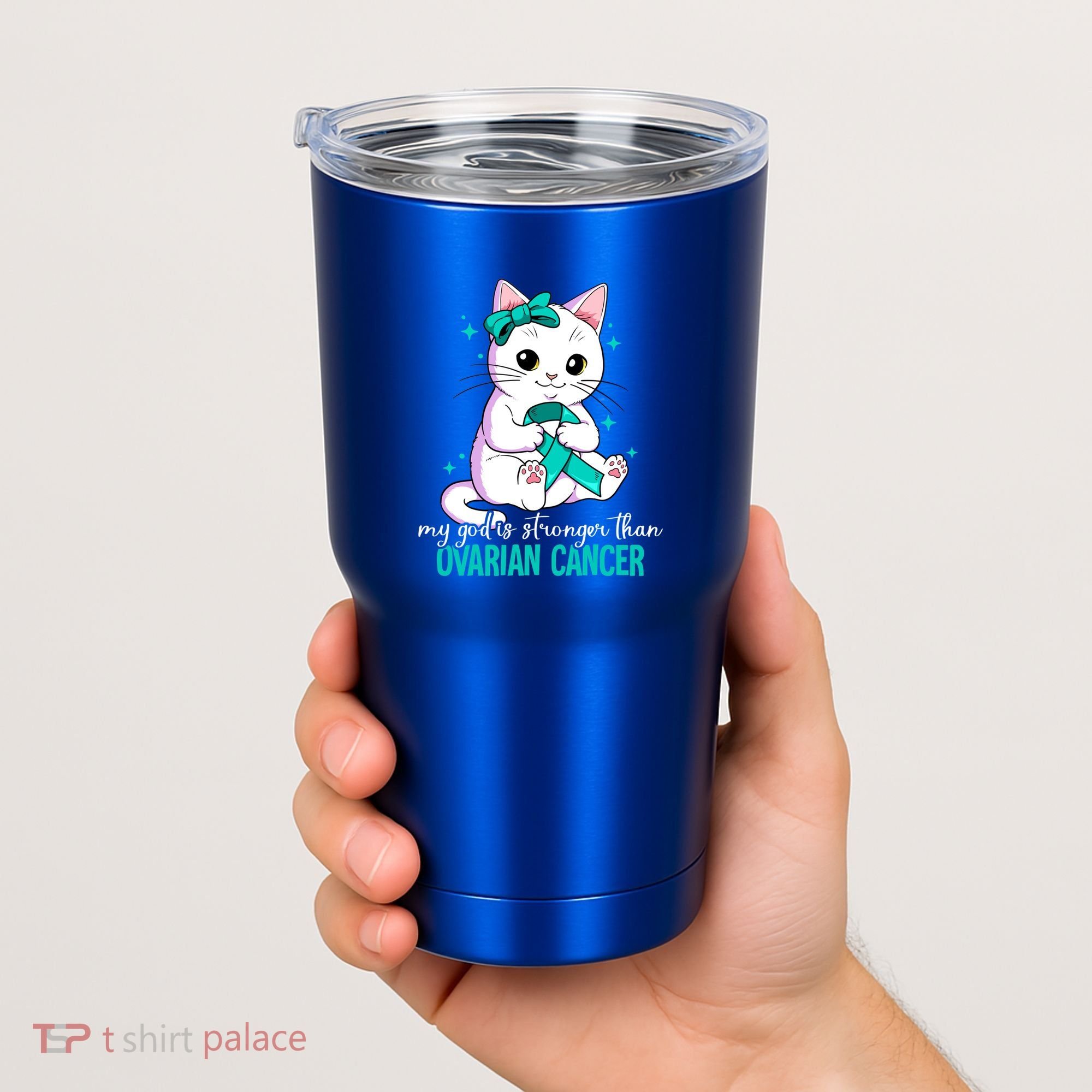 Ovarian Cancer Awareness Gift Tumbler