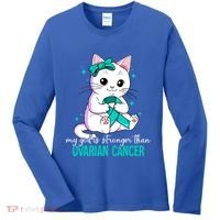 Ovarian Cancer Awareness Gift Women's Long Sleeve Shirt thumb 0