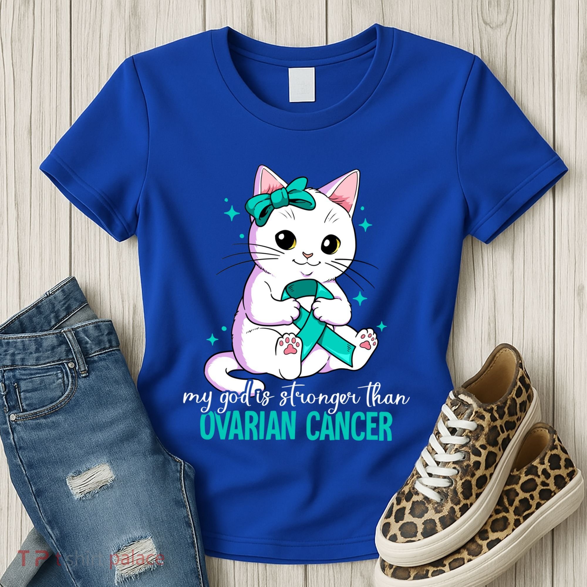 Ovarian Cancer Awareness Gift Women's T-Shirt