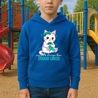 Ovarian Cancer Awareness Gift Kids Hoodie thumb 2