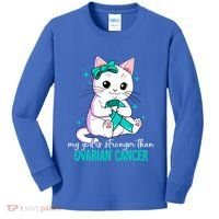 Ovarian Cancer Awareness Gift Kids Long Sleeve Shirt thumb 0