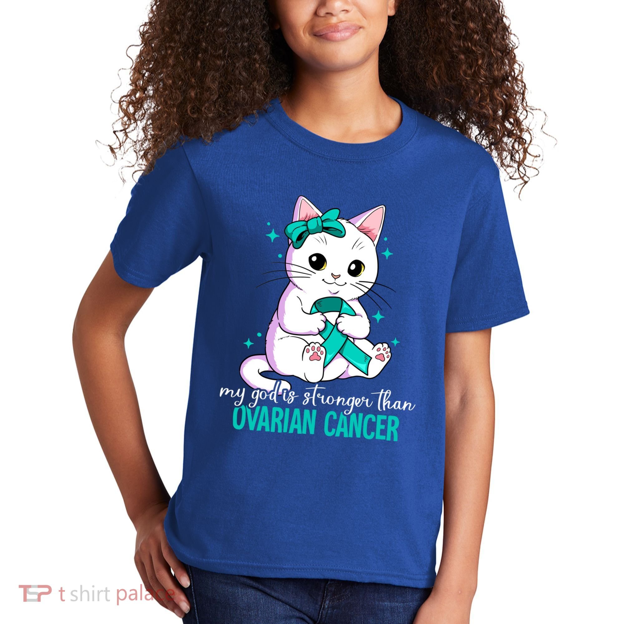 Ovarian Cancer Awareness Gift Kids T-Shirt