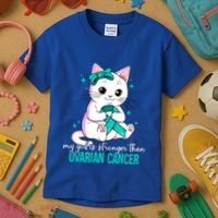 Ovarian Cancer Awareness Gift Kids T-Shirt thumb 3