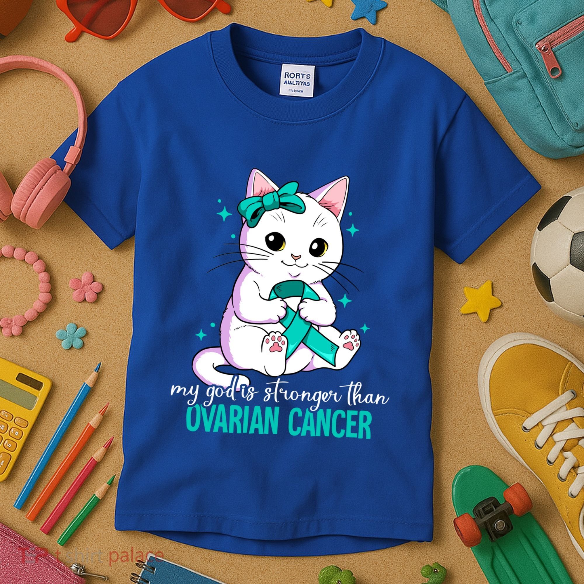 Ovarian Cancer Awareness Gift Kids T-Shirt