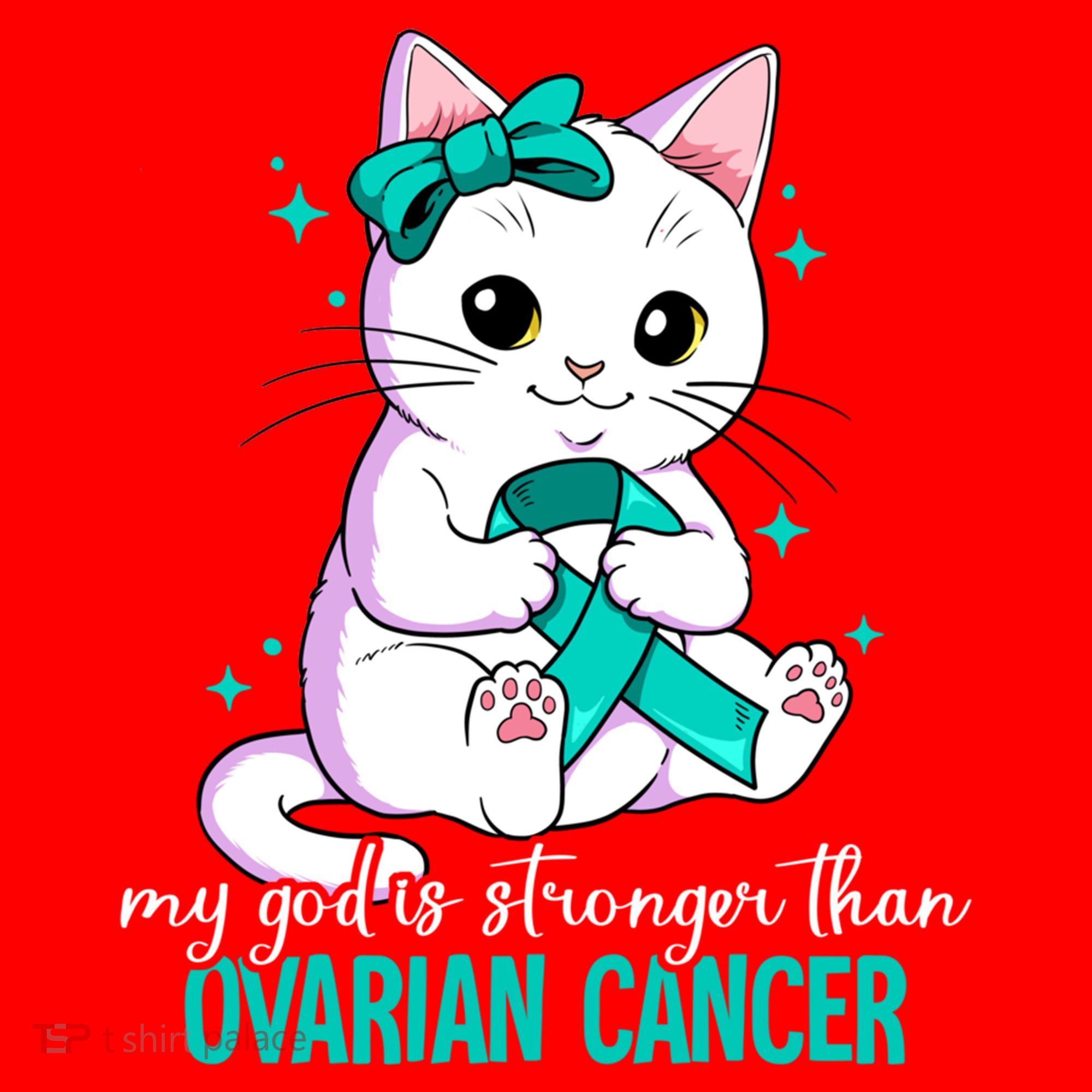 Ovarian Cancer Awareness Gift Santa Hat
