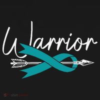 Ovarian Cancer Awareness Month Woman Teal Ribbon Warrior Women's Hoodie thumb 2