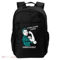 Ovarian Cancer Awareness Month Unbreakable Warrior Gift Backpack thumb 0