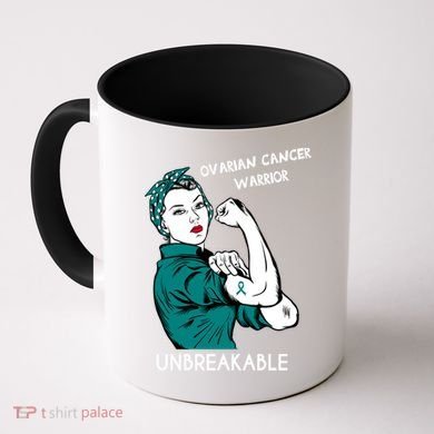 Ovarian Cancer Awareness Month Unbreakable Warrior Gift Coffee Mug