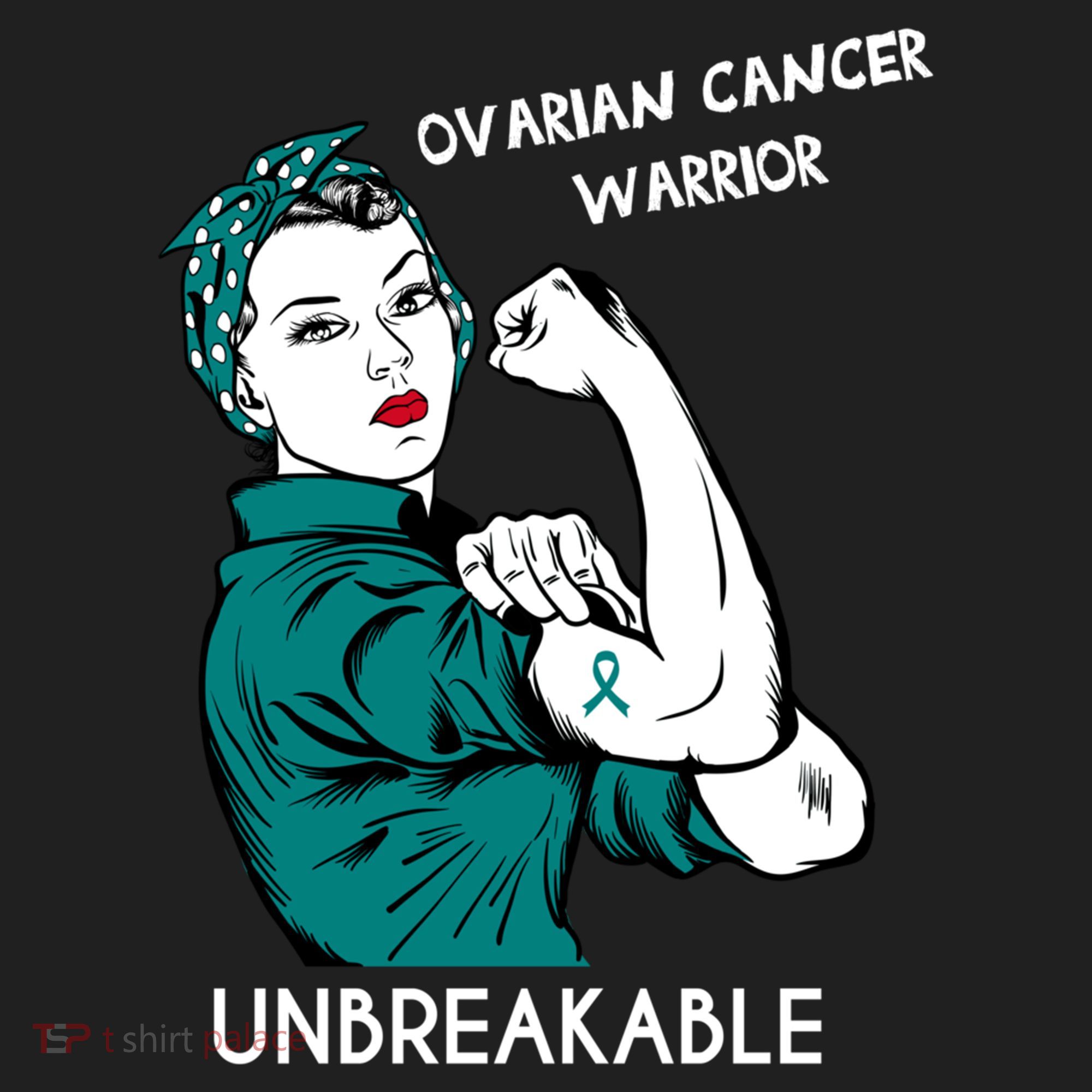 Ovarian Cancer Awareness Month Unbreakable Warrior Gift Beanie