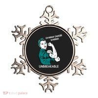 Ovarian Cancer Awareness Month Unbreakable Warrior Gift Ornament thumb 0