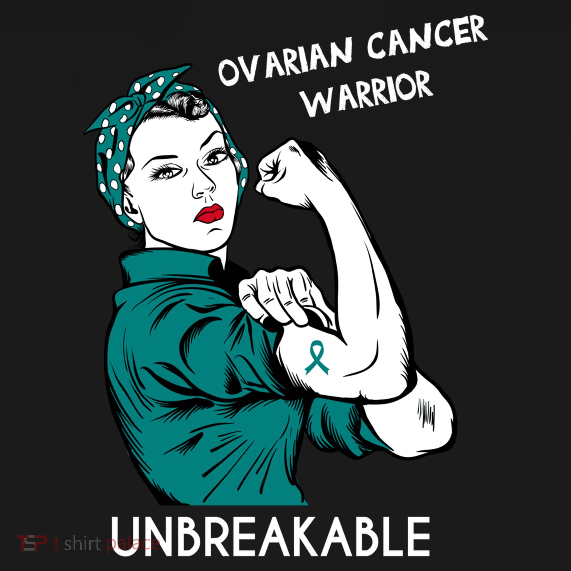 Ovarian Cancer Awareness Month Unbreakable Warrior Gift Ornament